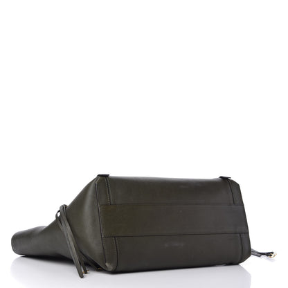 Chloe Smooth Calfskin Medium Milo Shopping Tote Midnight Green 4 of 11