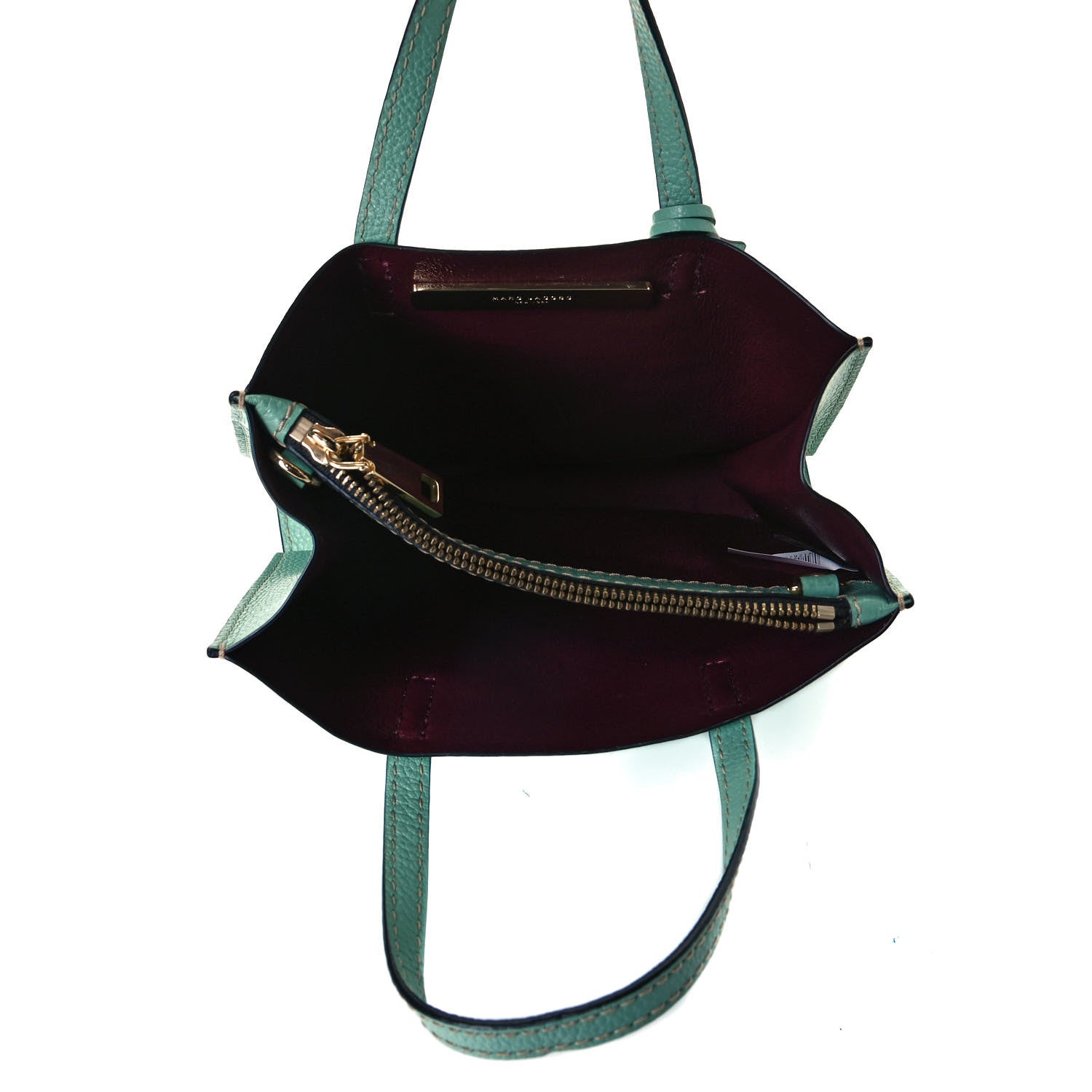 Marc Jacobs Grained Calfskin Mini Grind Tote Green 5 of 13
