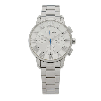 Tiffany Stainless Steel 36mm Atlas Dome Chronograph Quartz Watch 1 of 4