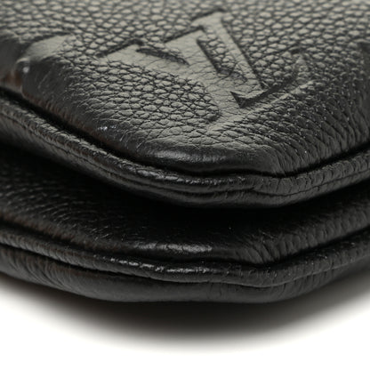 Louis Vuitton Empreinte Double Zip Pochette Black 9 of 11