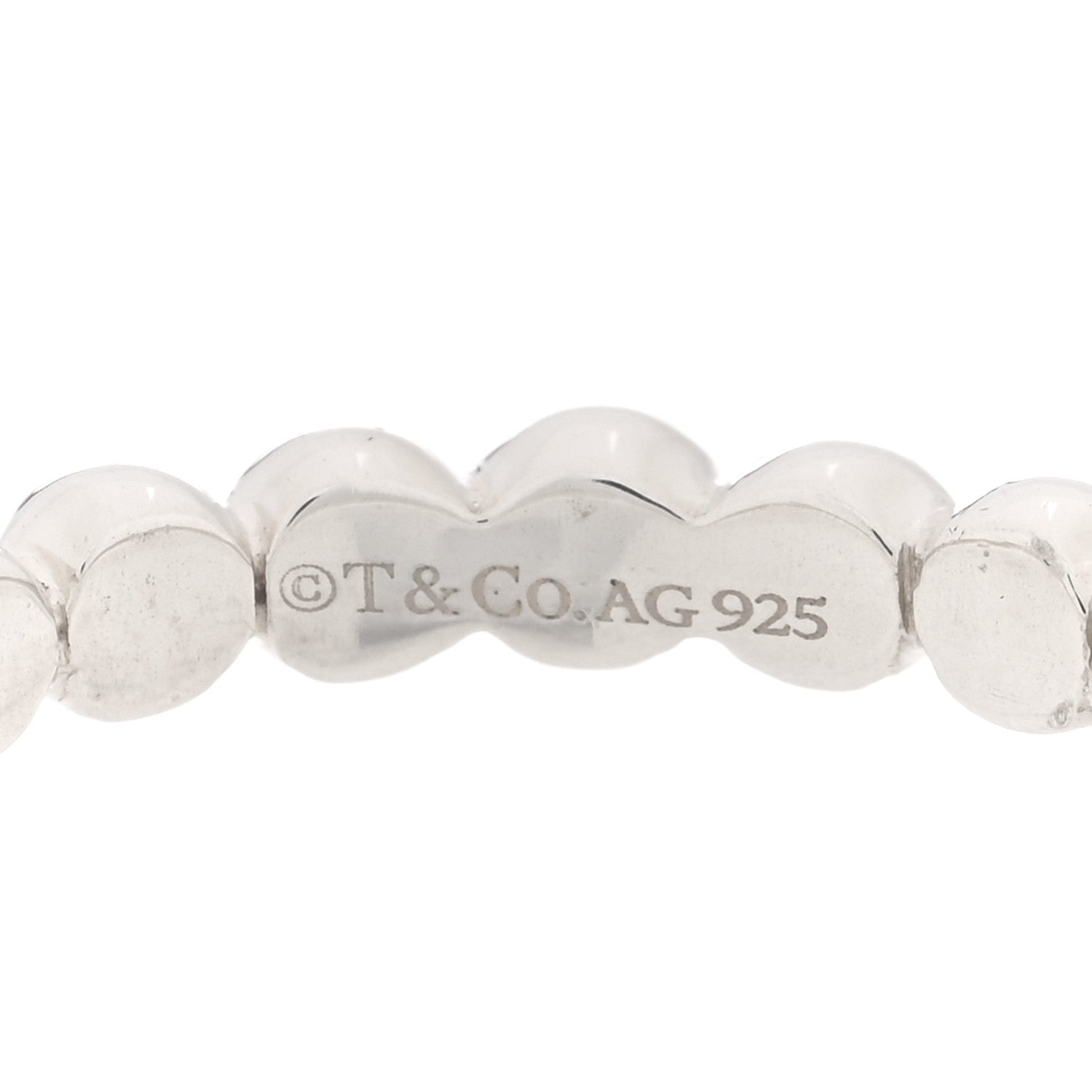 Tiffany Sterling Silver HardWear Bead Ring 57 8 4 of 5