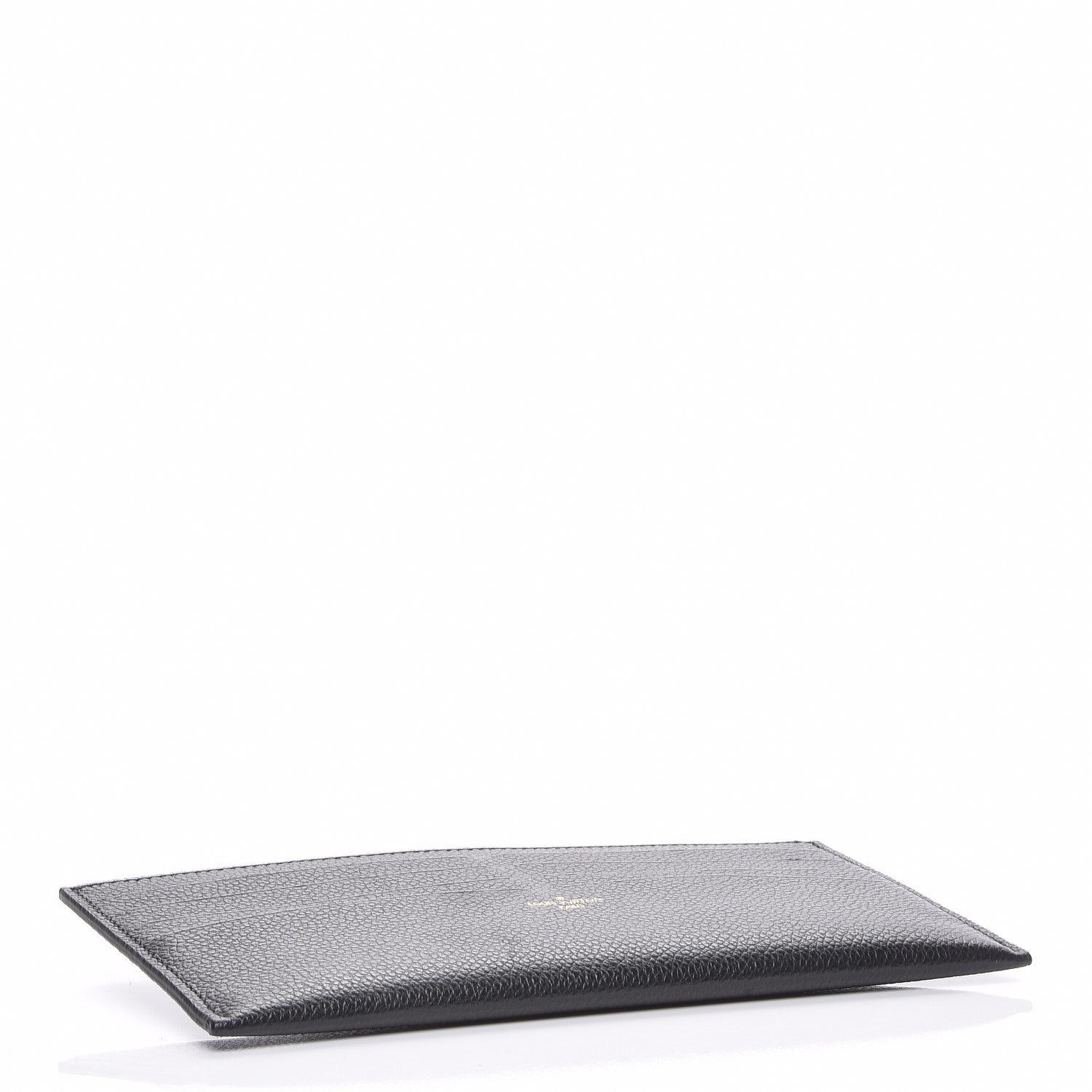 Louis Vuitton Calfskin Felicie Chain Wallet Card Holder Insert Black 4 of 6