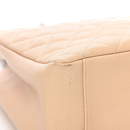 Chanel Caviar Quilted Grand Shopping Tote GST Beige Clair 8 of 13