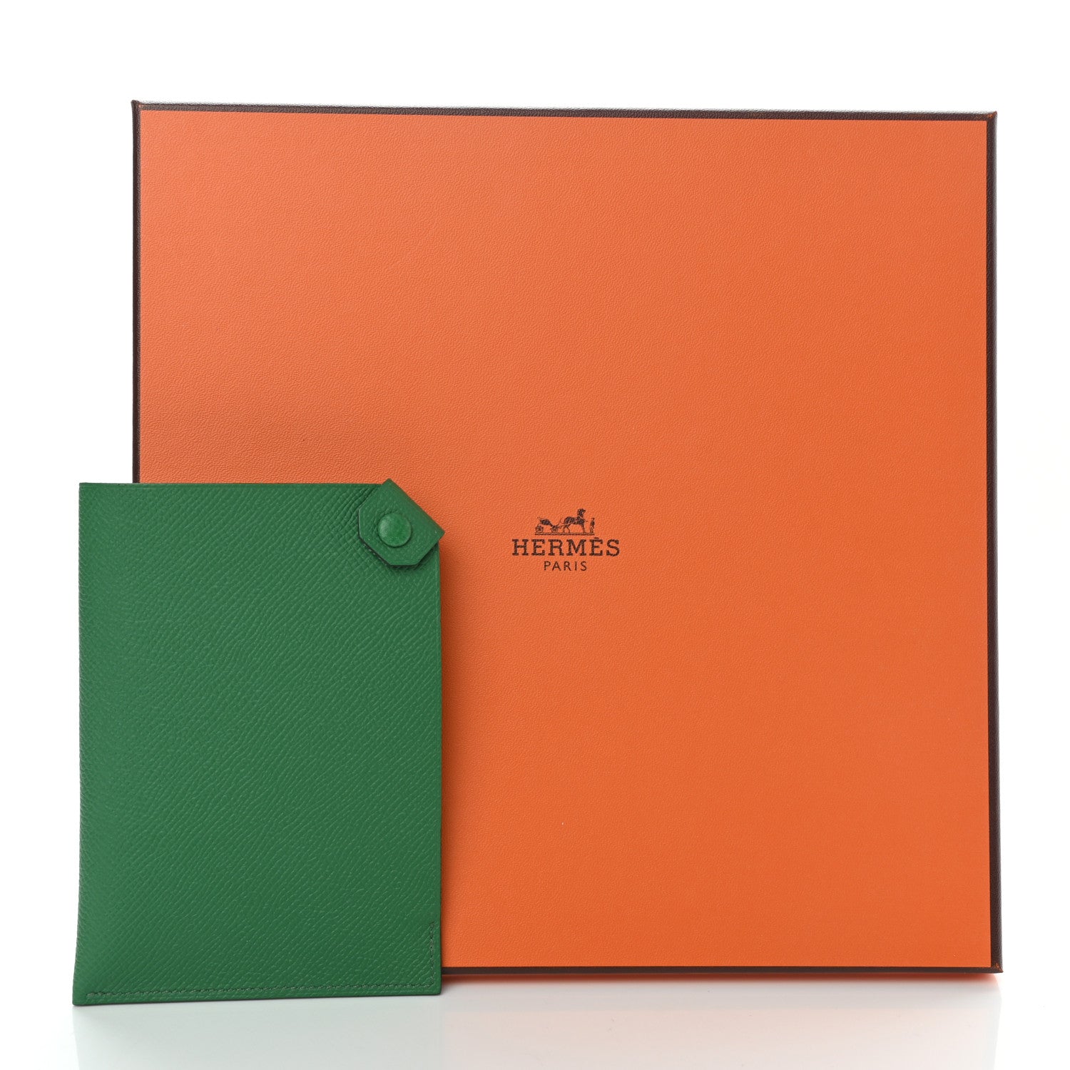 Hermes Epsom Tarmac PM Passport Holder Cactus 8 of 8