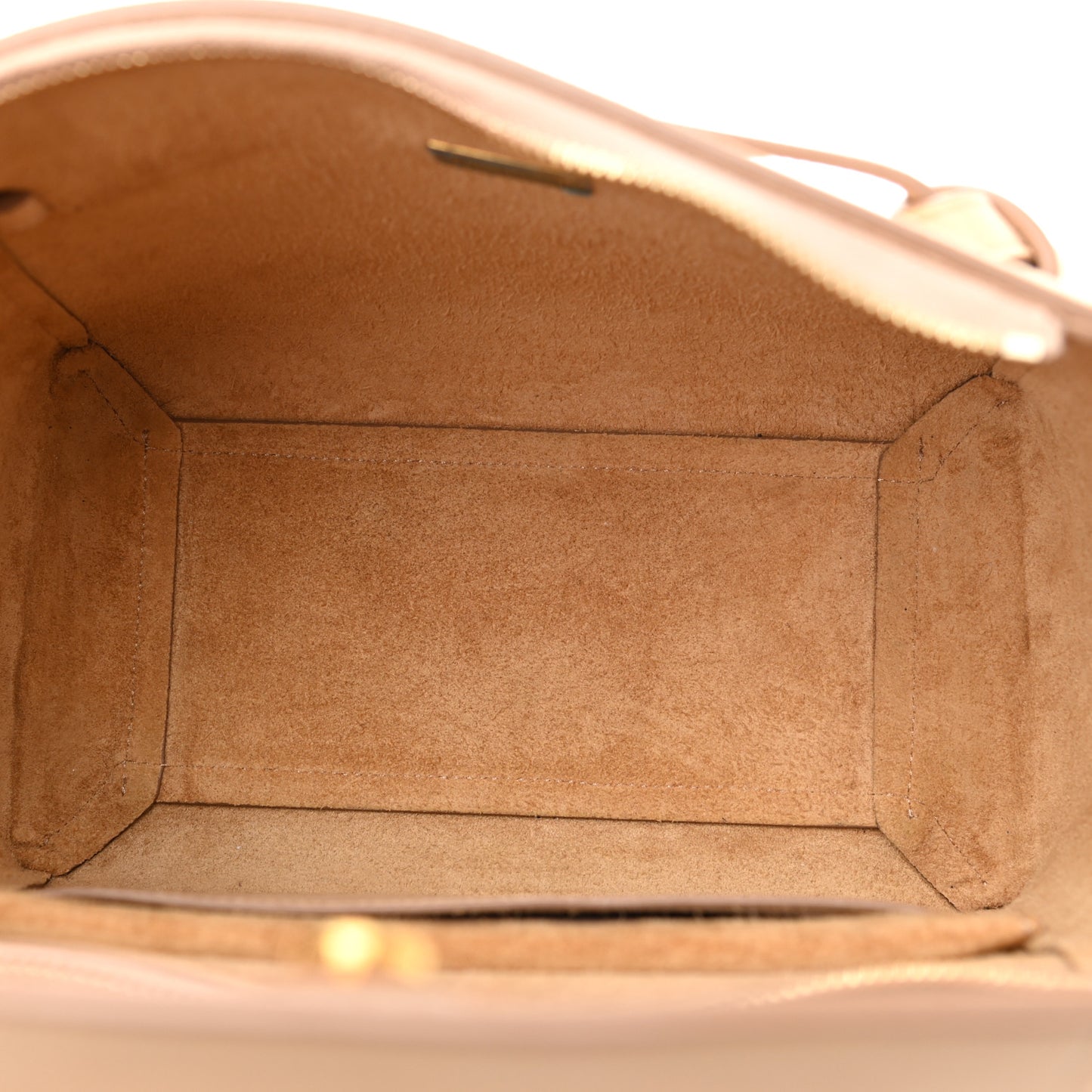 Grained Calfskin Micro Belt Bag Nude