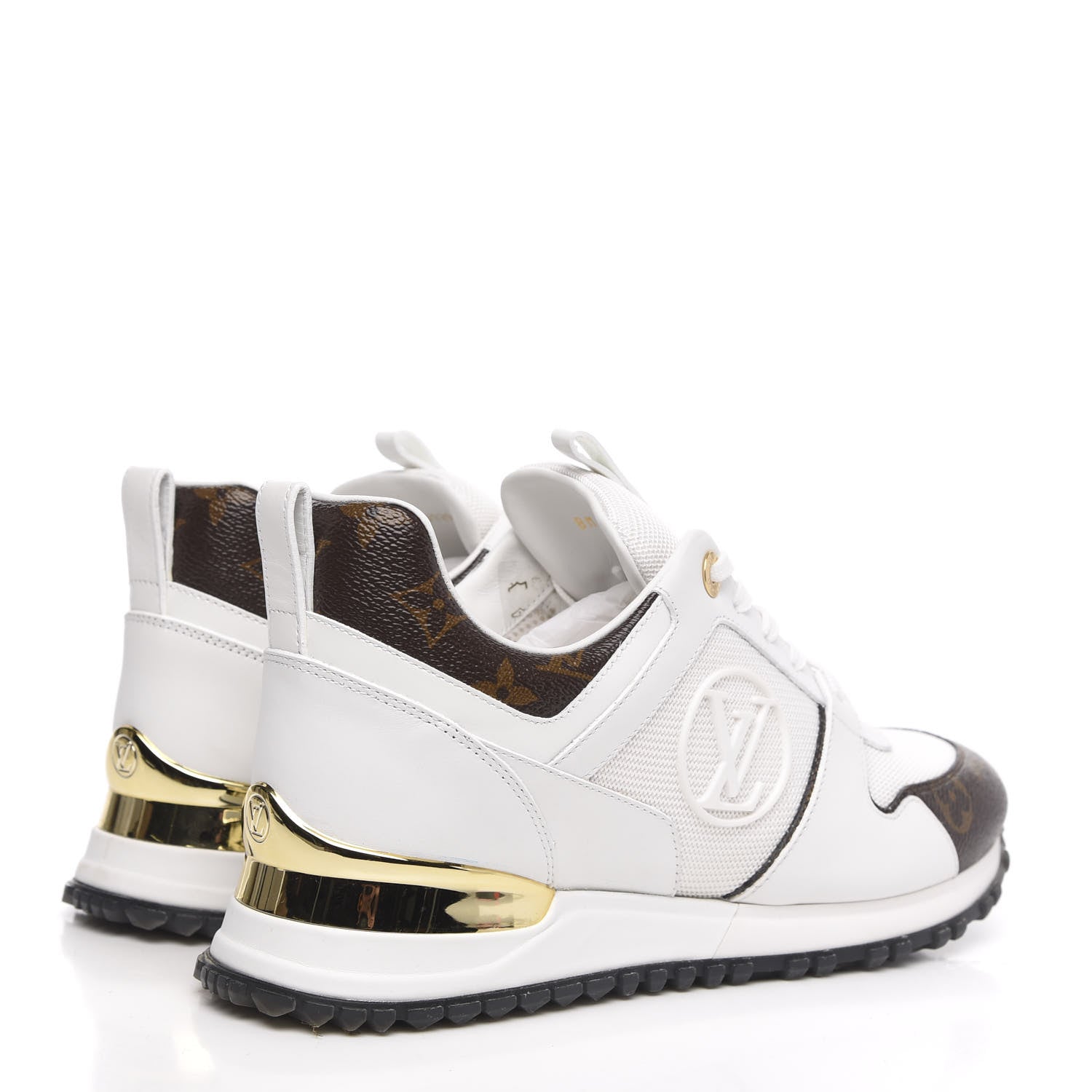 Louis Vuitton Calfskin Monogram Run Away Sneakers 39 White 4 of 8