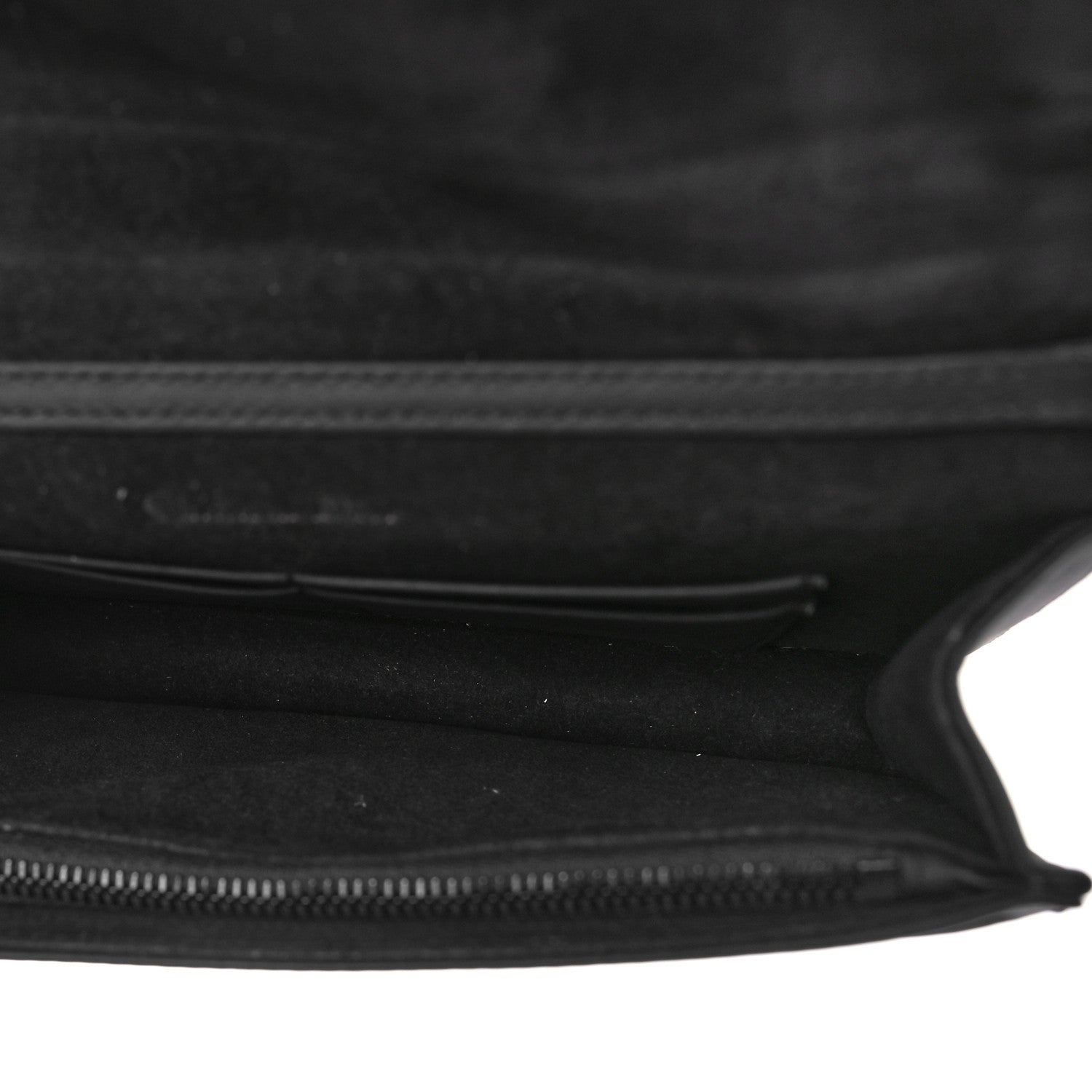 Christian Dior Ultra Matte Calfskin Studded Diorama Wallet on Chain Pouch Black 4 of 7