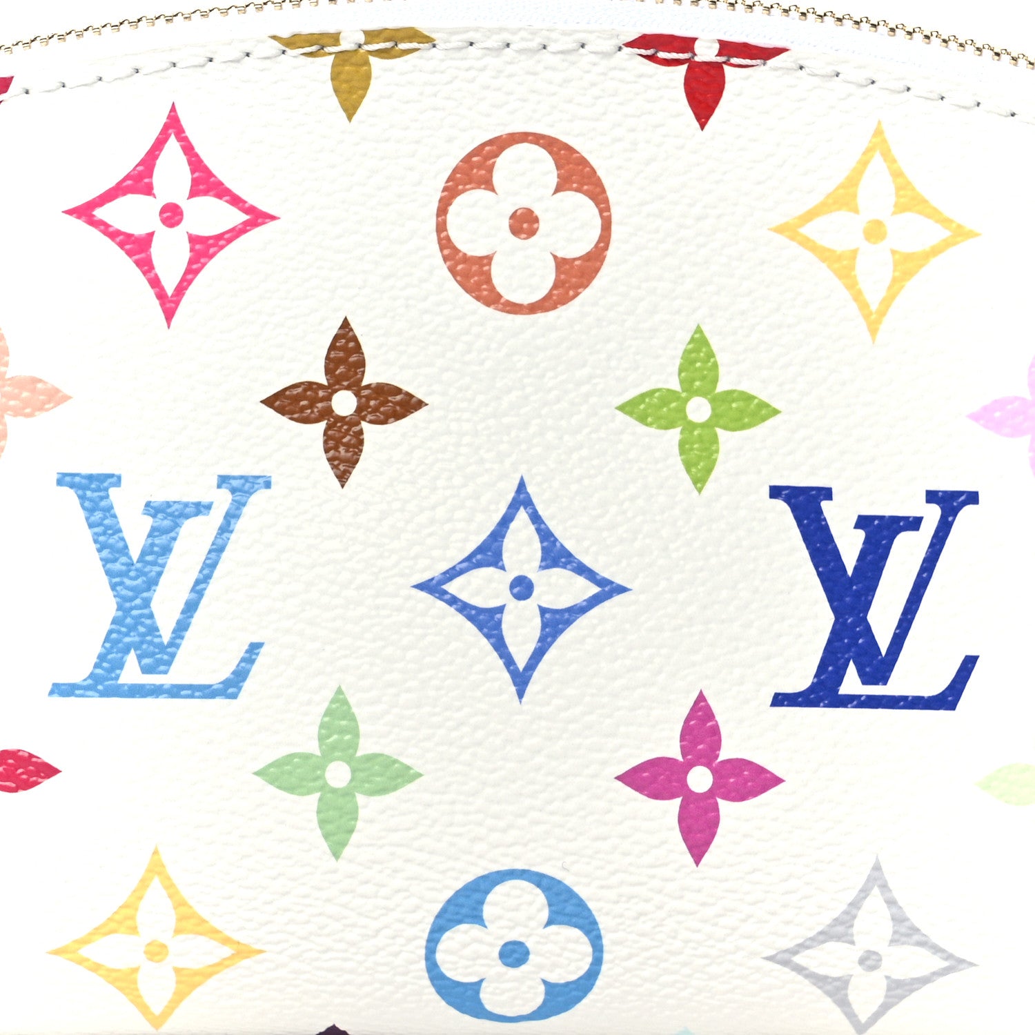 Louis Vuitton LV x TM Monogram Multicolor Cosmetic Pouch PM White 7 of 8
