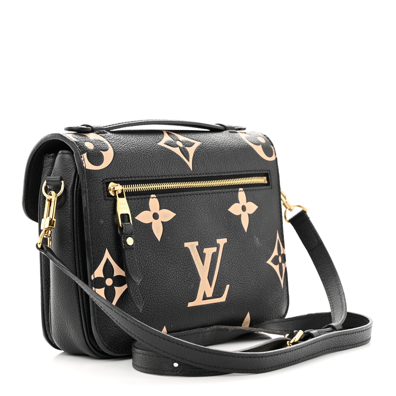 Louis Vuitton Empreinte Monogram Giant Pochette Metis Black Beige 3 of 17