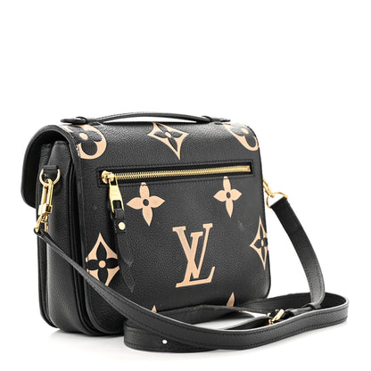 Louis Vuitton Empreinte Monogram Giant Pochette Metis Black Beige 3 of 17