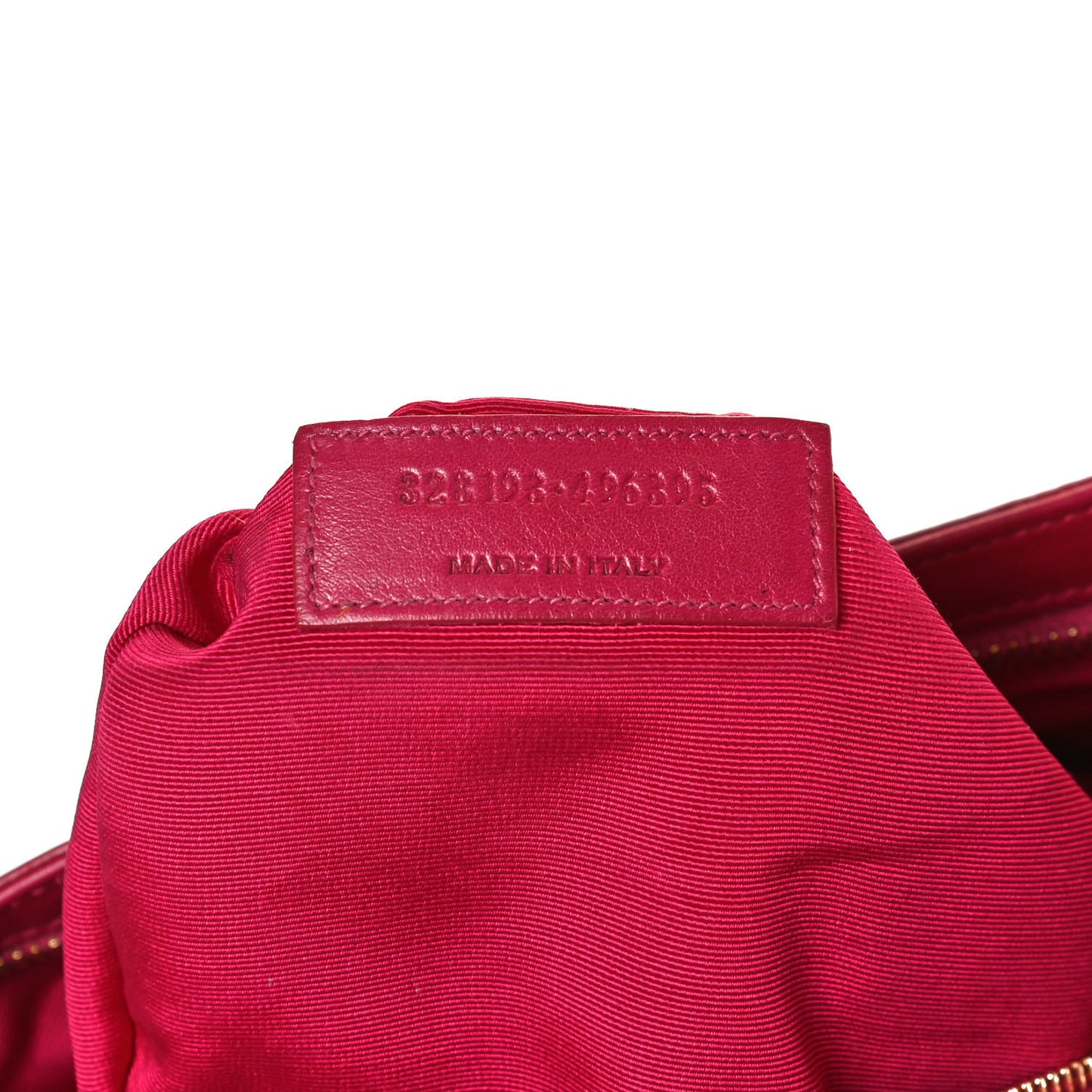 Smooth Calfskin Letters Fold-Over Clutch Fuchsia