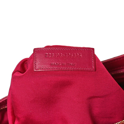 Saint Laurent Smooth Calfskin Letters Fold-Over Clutch Fuchsia 8 of 13