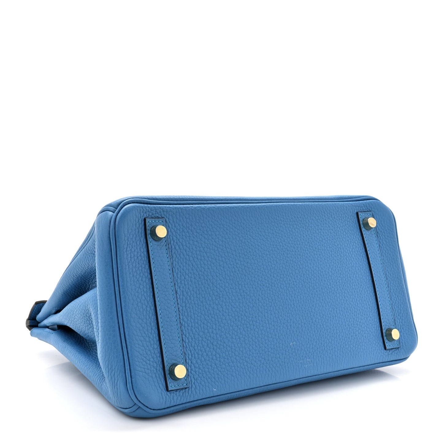 Taurillon Clemence Birkin 30 Bleu Zanzibar