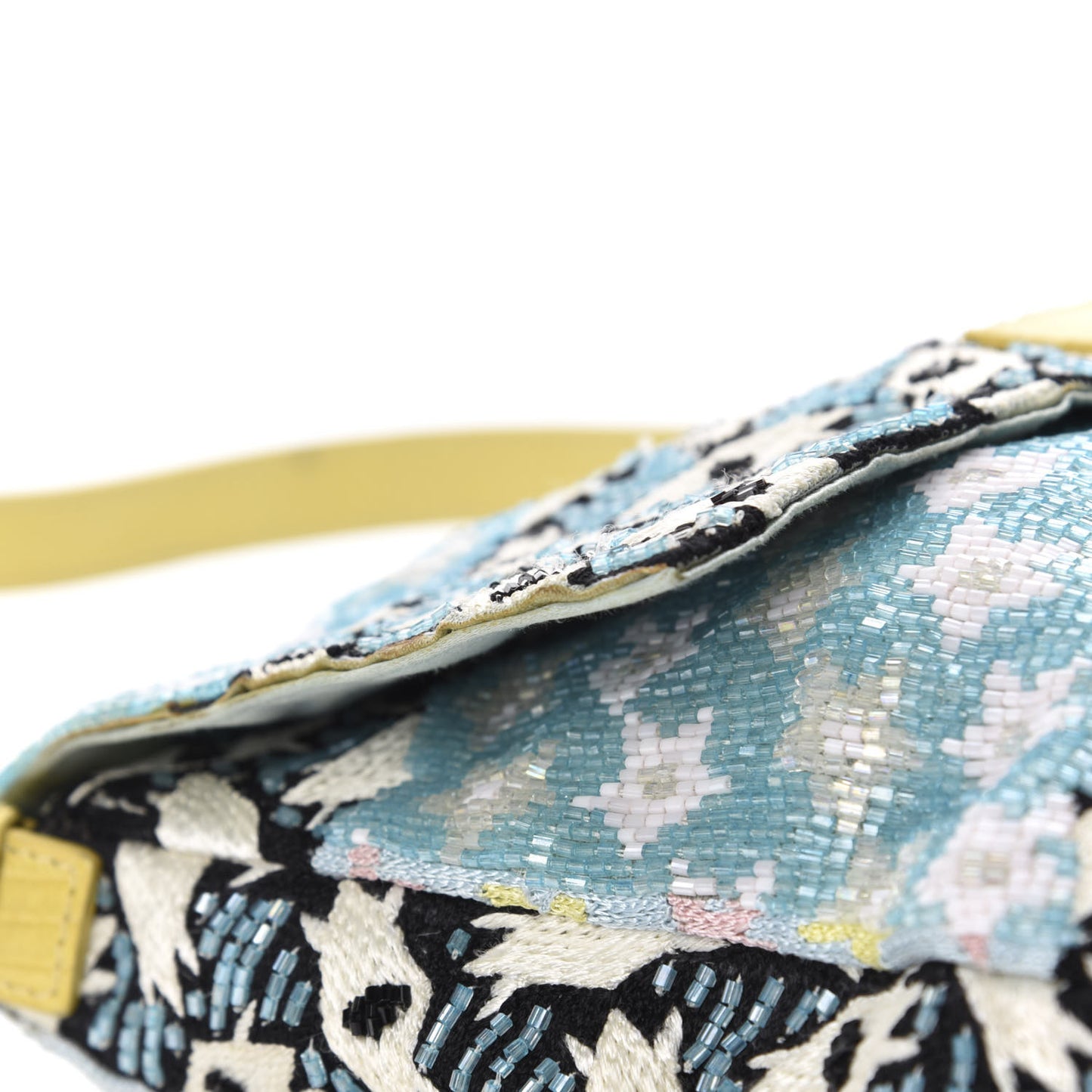Beaded Lizard Mama Baguette Blue Yellow