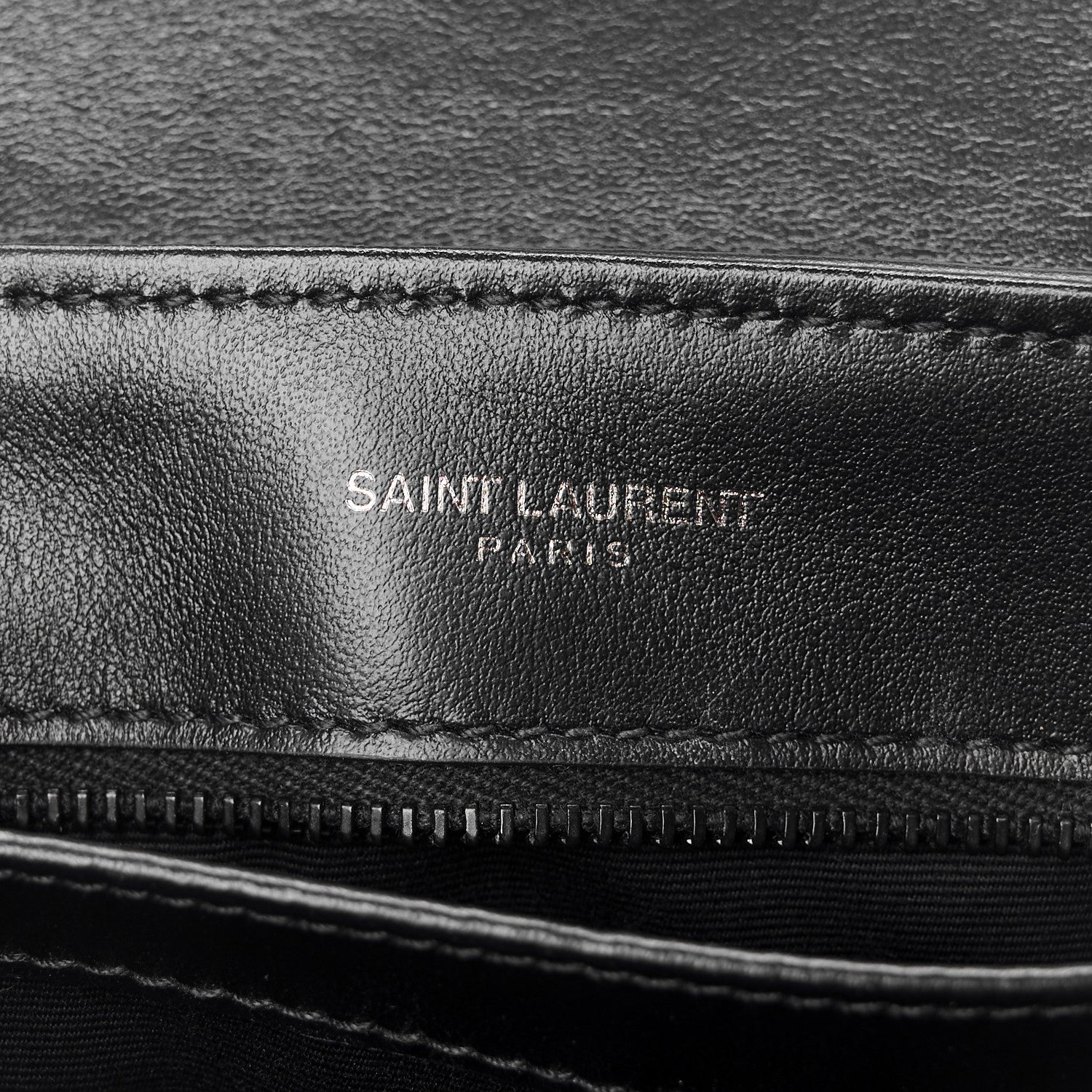 Saint Laurent Calfskin Y Quilted Monogram Monochrome Toy Loulou Crossbody Bag Black 6 of 12