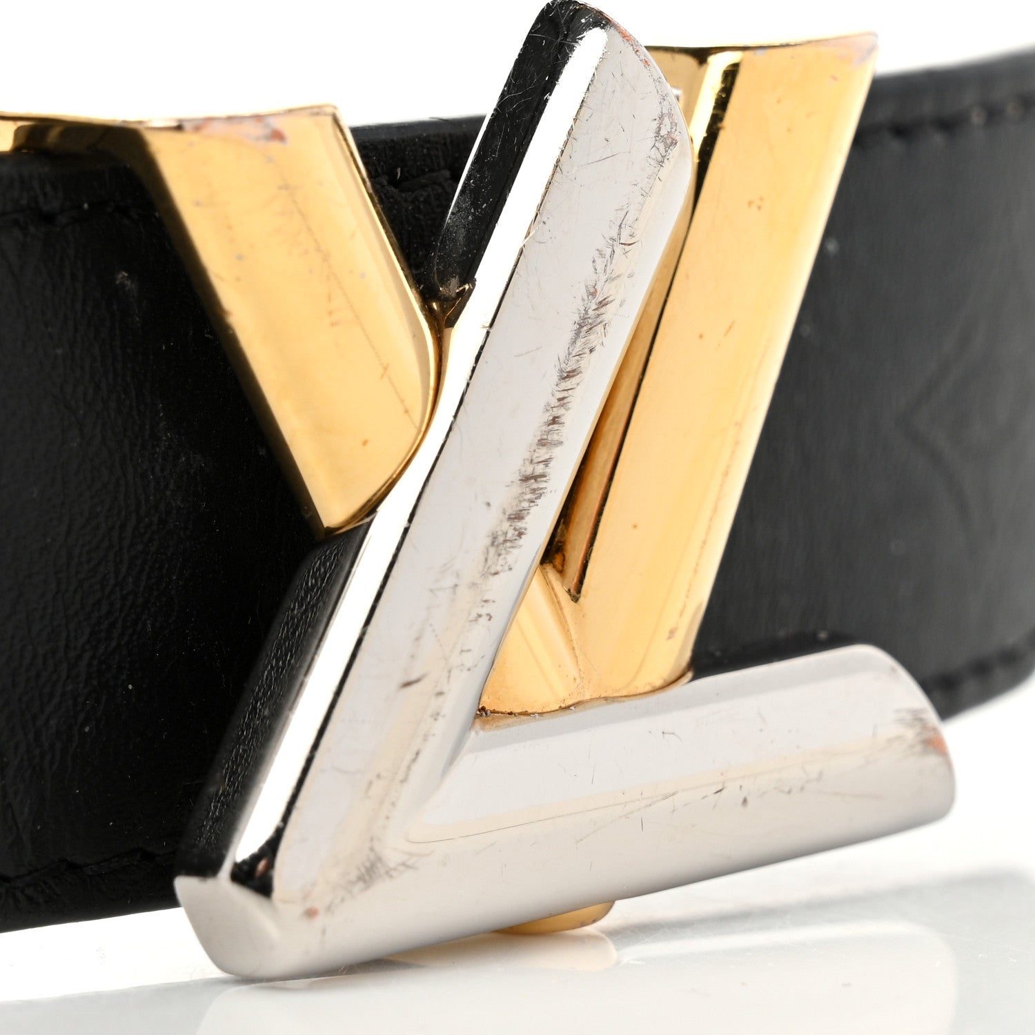 Louis Vuitton Calfskin 40mm LV Twist Belt Black 6 of 7