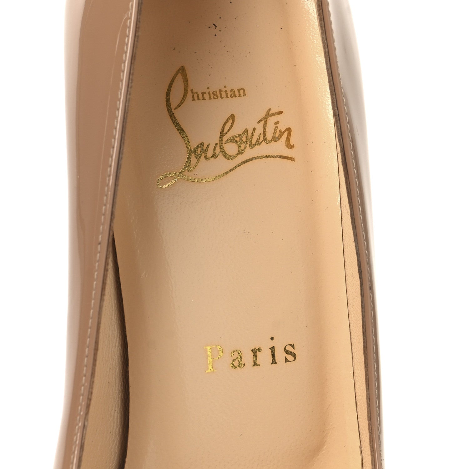 Christian Louboutin Patent New Simple 100 Pumps 37 Nude 8 of 9