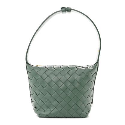 Bottega Veneta BOTTEGA VENETA Calfskin Nappa Intrecciato Candy Wallace Aloe 1 of 12