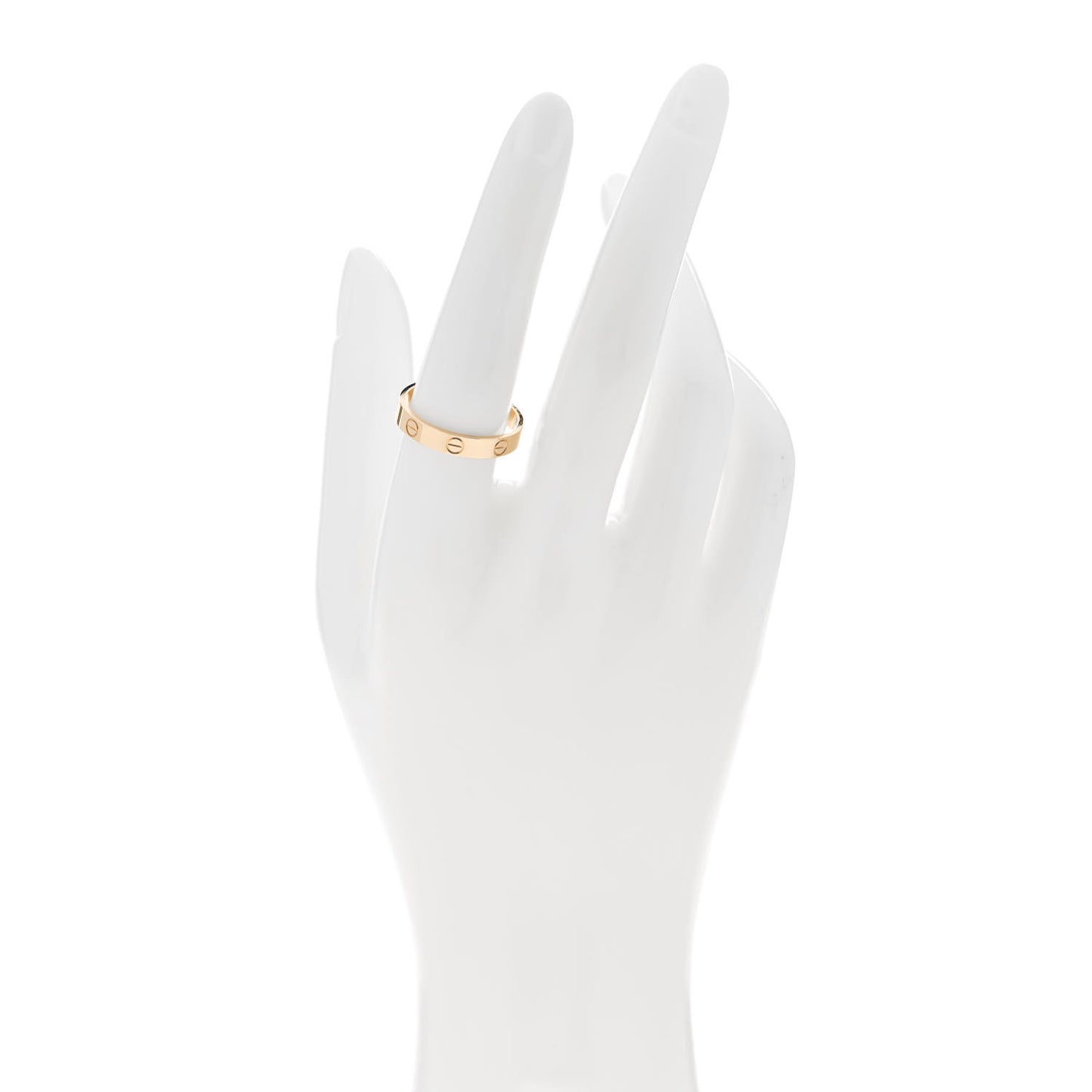18K Yellow Gold 3.5mm LOVE Wedding Band Ring 57 8