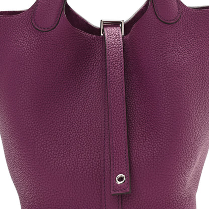 Hermes Taurillon Clemence Picotin Lock 18 PM Anemone 8 of 10