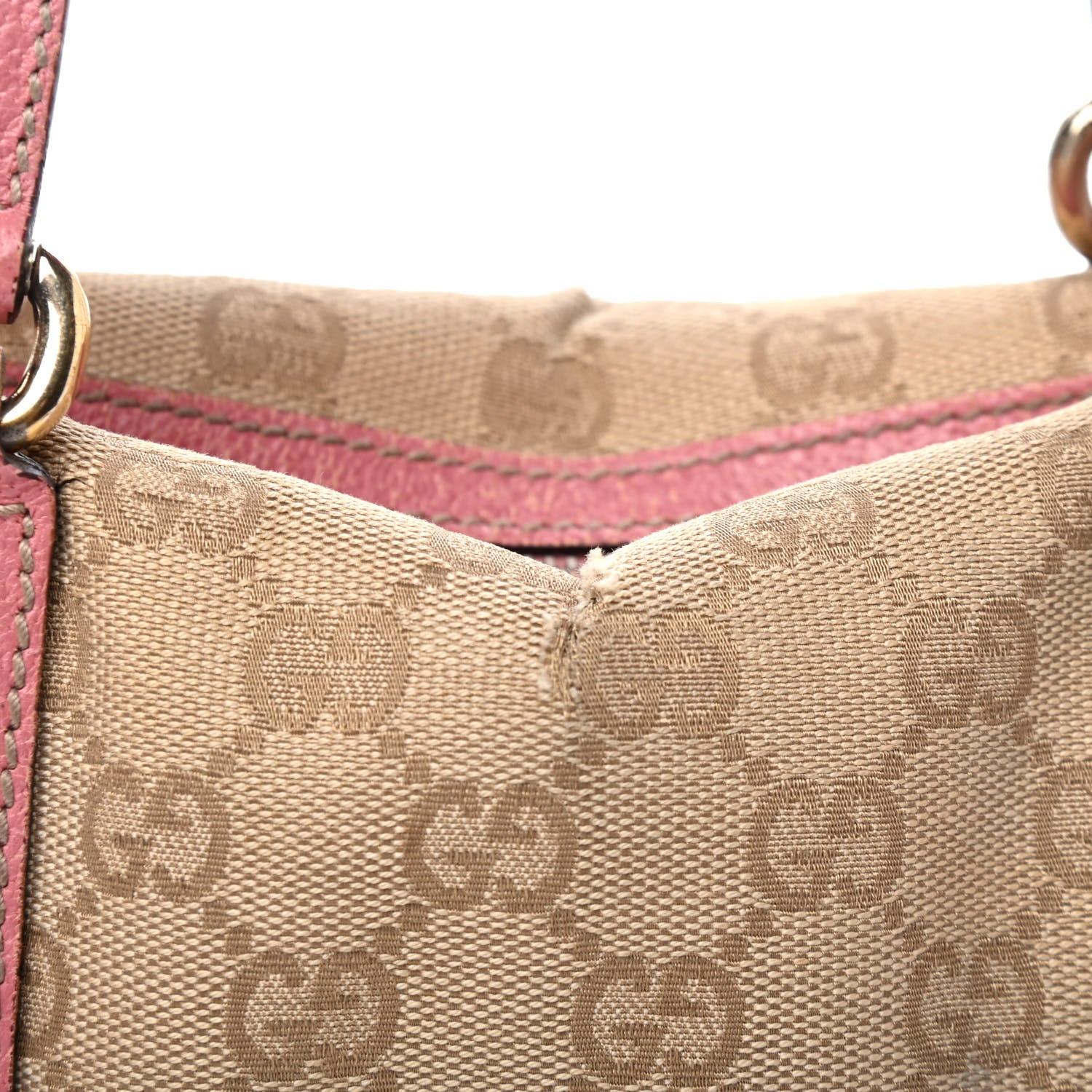 Gucci Monogram Small Charmy Boston Pink 5 of 5