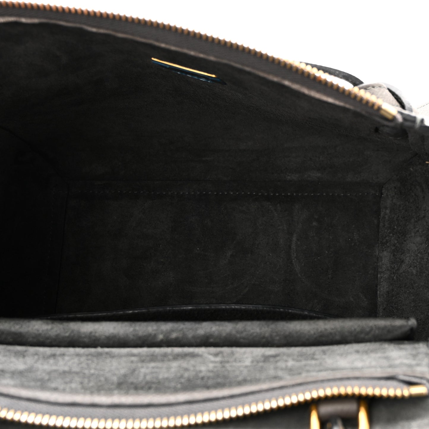 Grained Calfskin Micro Belt Bag Grey