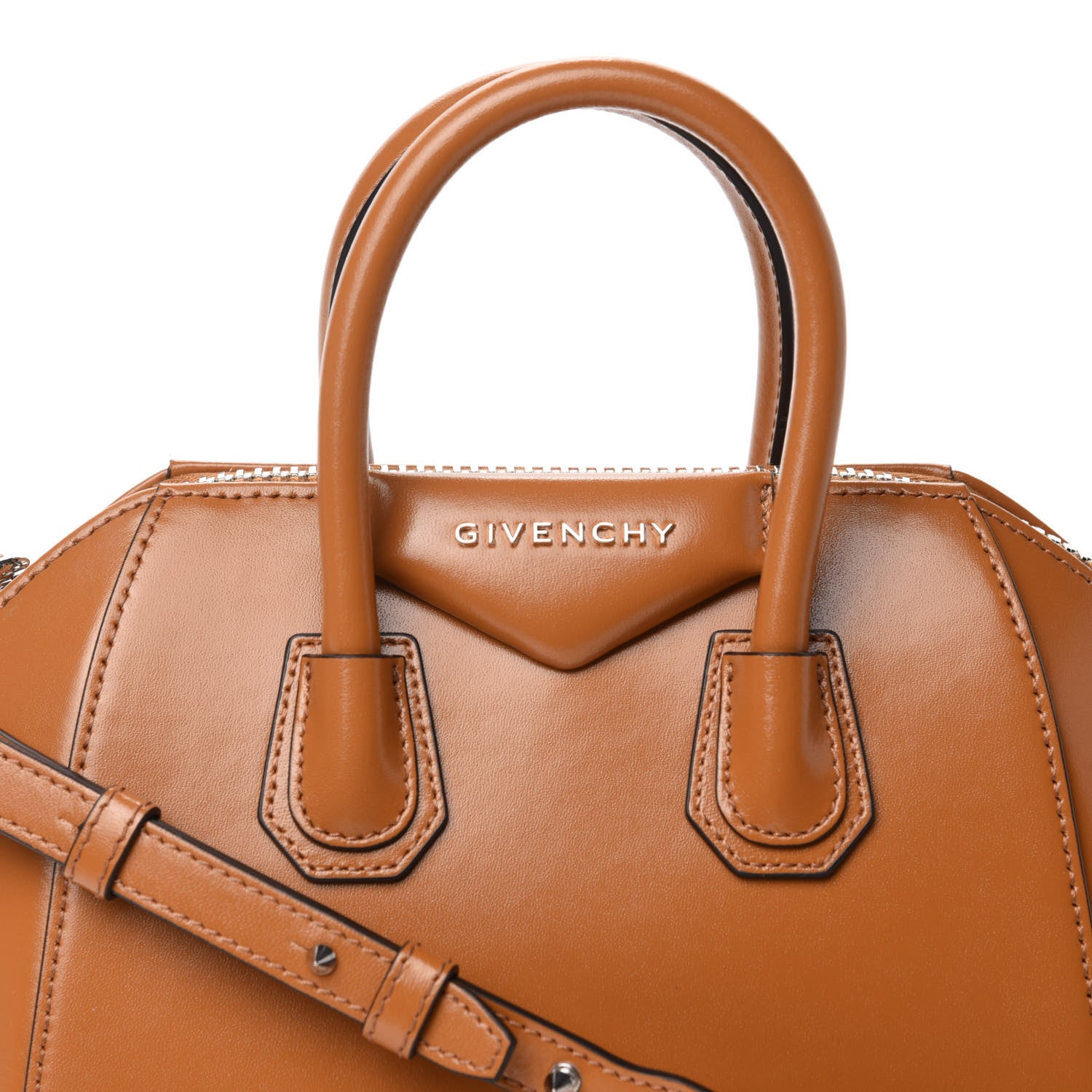 Givenchy Shiny Lord Calfskin Mini Antigona Camel 10 of 10
