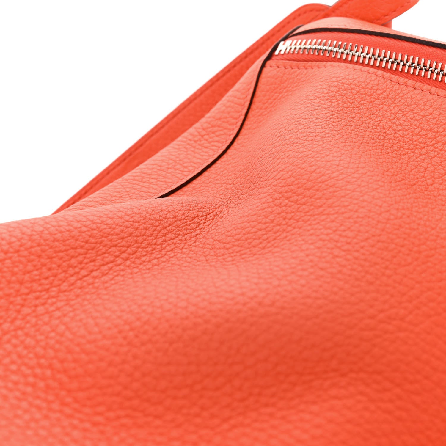 Hermes Taurillon Clemence Verso Lindy 30 Orange Poppy Bordeaux 12 of 12