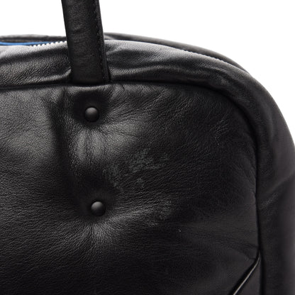 Prada Nappa Soft Tote Black Cobalto 14 of 15