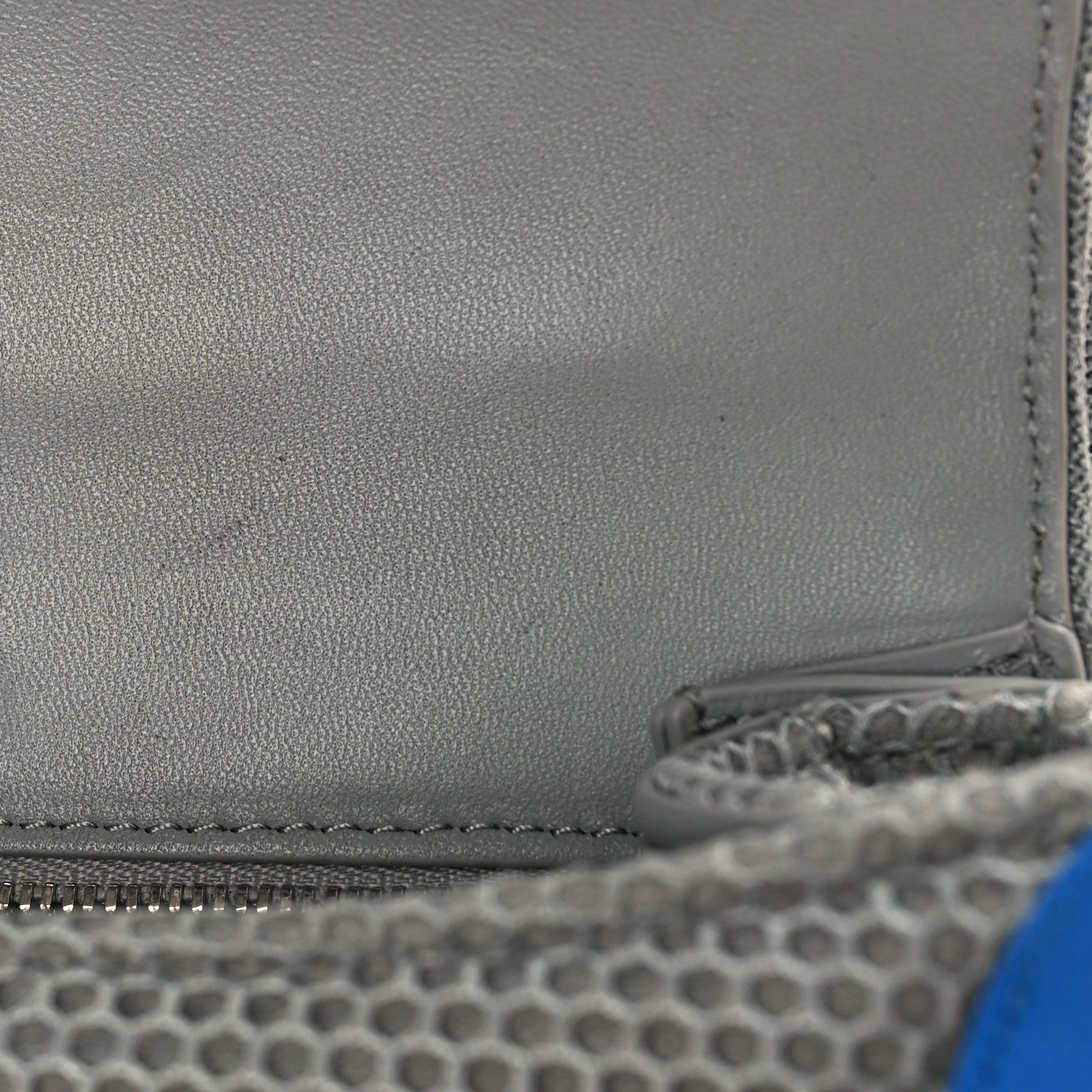 Balenciaga Faux Calfskin Fabric Small Sneakerhead Top Handle Bag Blue Grey 6 of 8