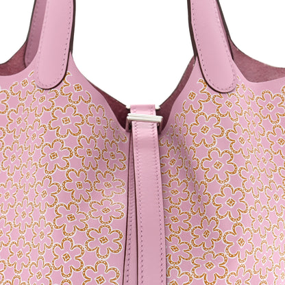 Hermes Swift Lucky Daisy Picotin Lock 18 PM Mauve Sylvestre 7 of 9