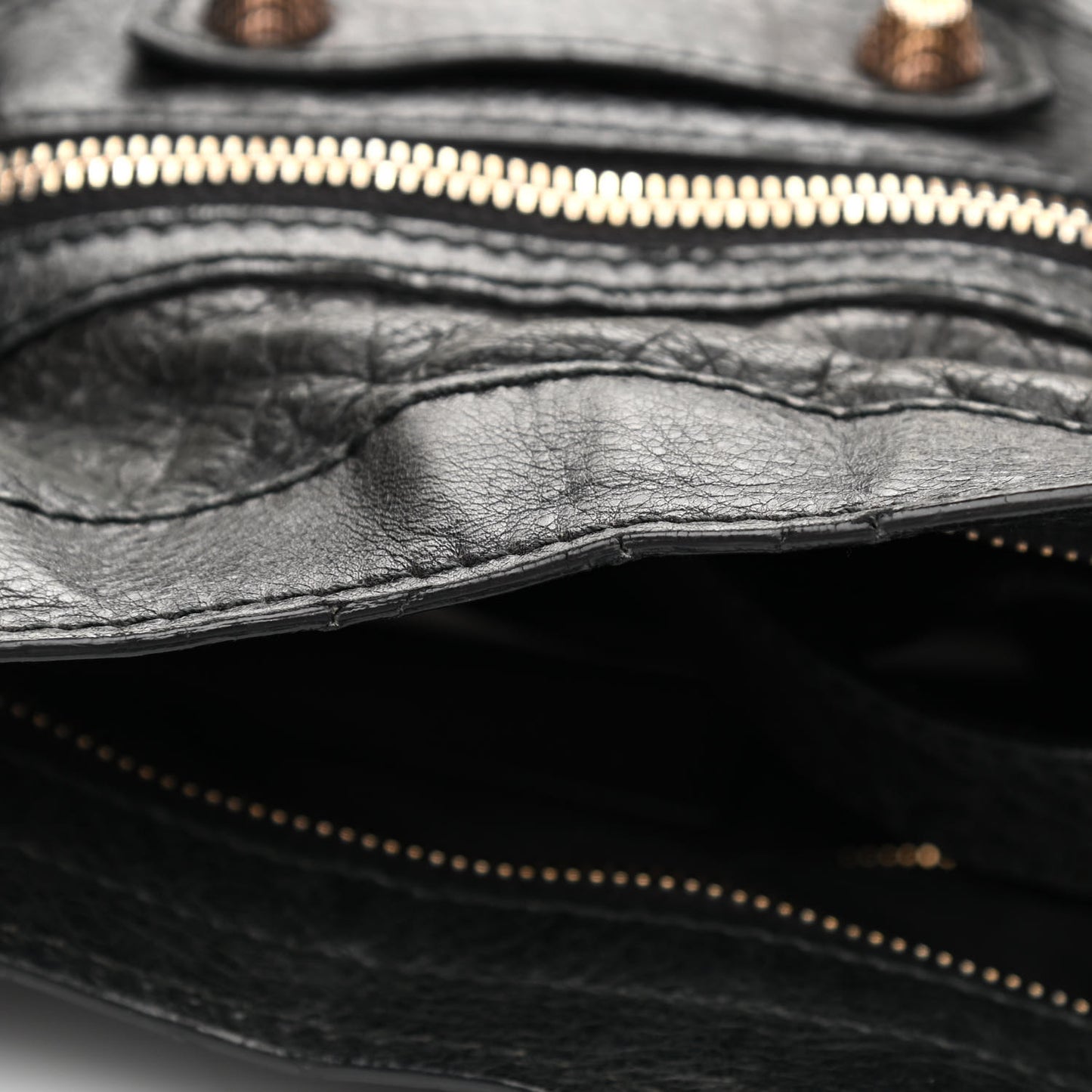 Agneau Giant 12 Rose Gold Hardware Town Black