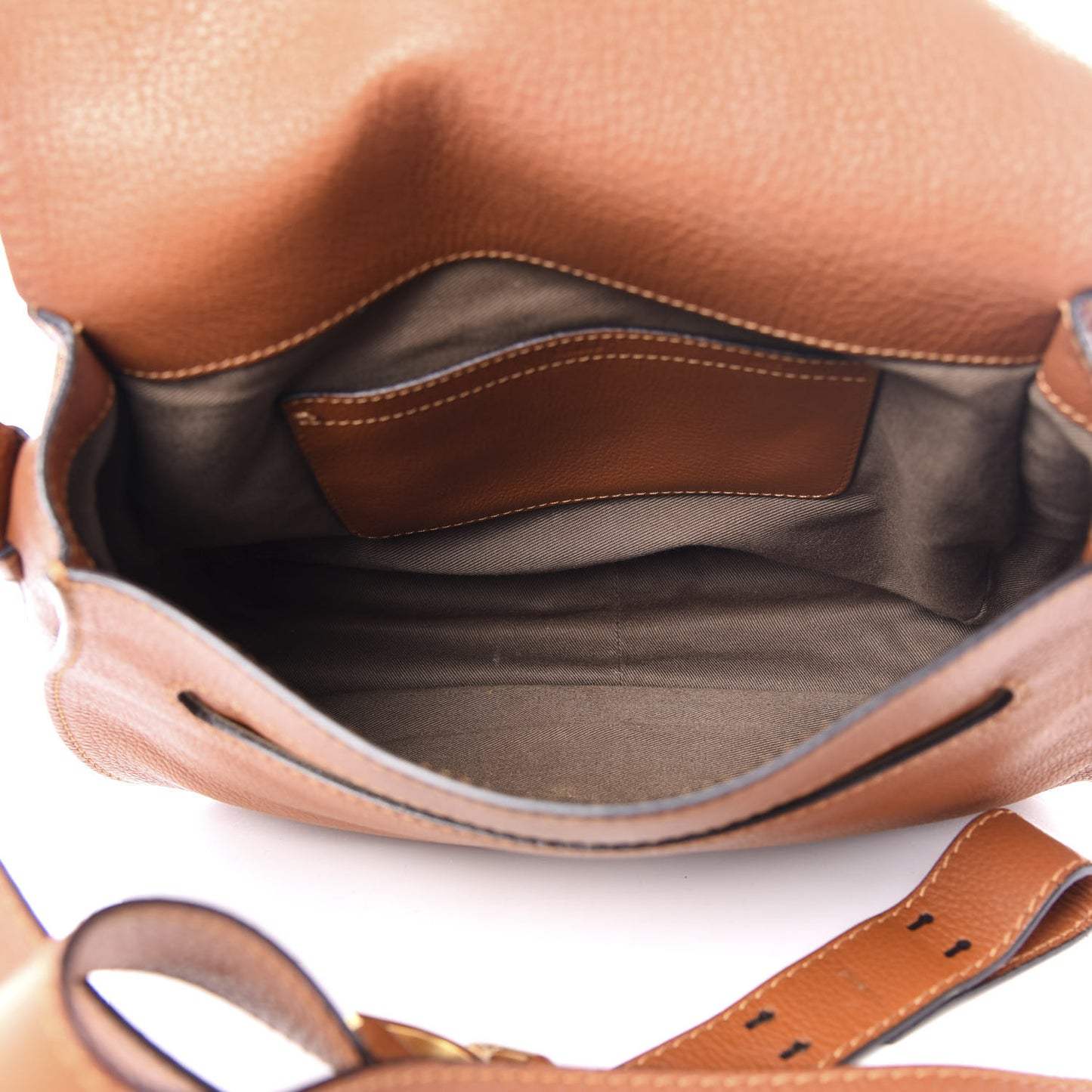 Calfskin Medium Marcie Round Crossbody Bag Tan
