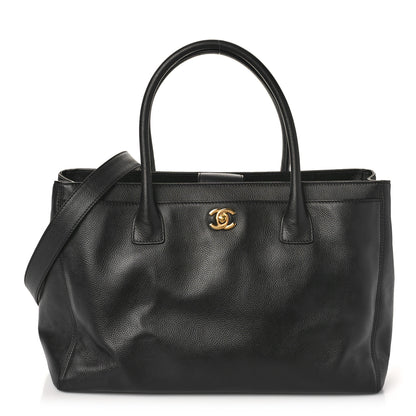 Chanel Caviar Medium Cerf Executive Shopper Tote Black 3 of 10