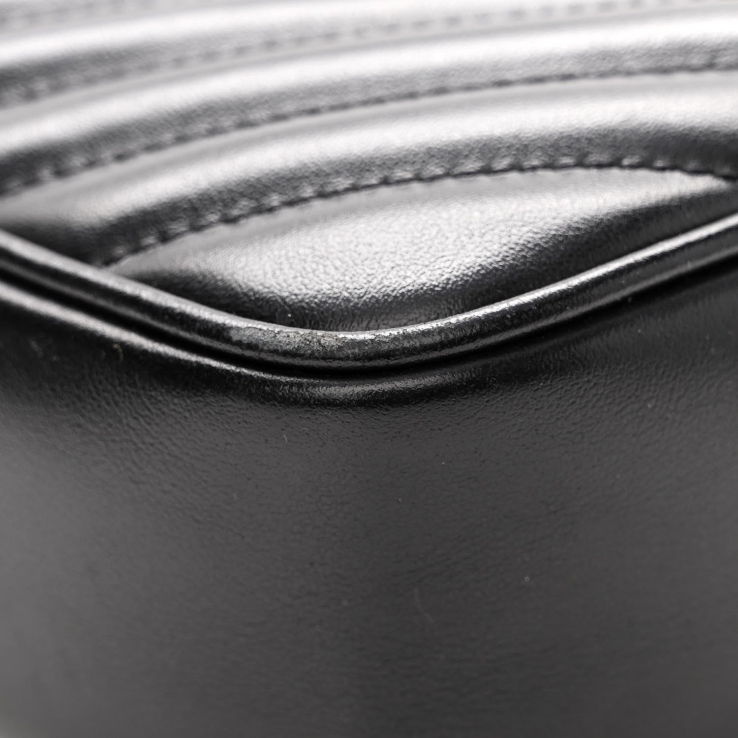Saint Laurent Calfskin Matelasse Monogram Lou Camera Bag Black 12 of 12