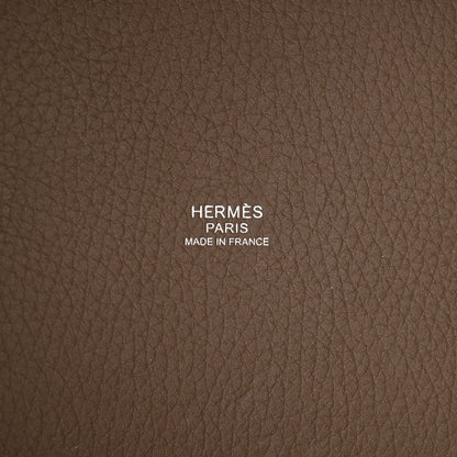 Hermes Taurillon Clemence Picotin Lock 18 PM Etoupe 6 of 11