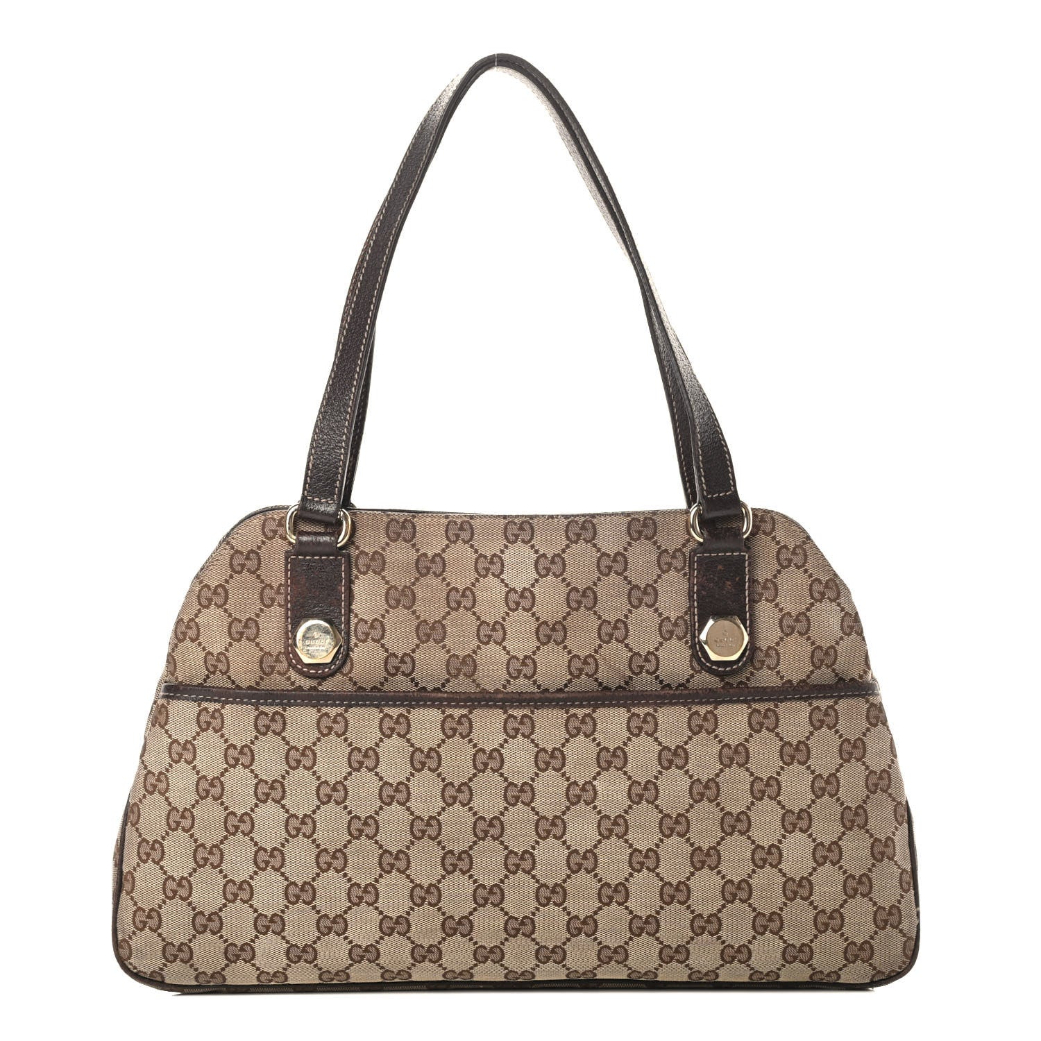 Gucci Monogram Medium Charmy Shoulder Bag Brown 1 of 15