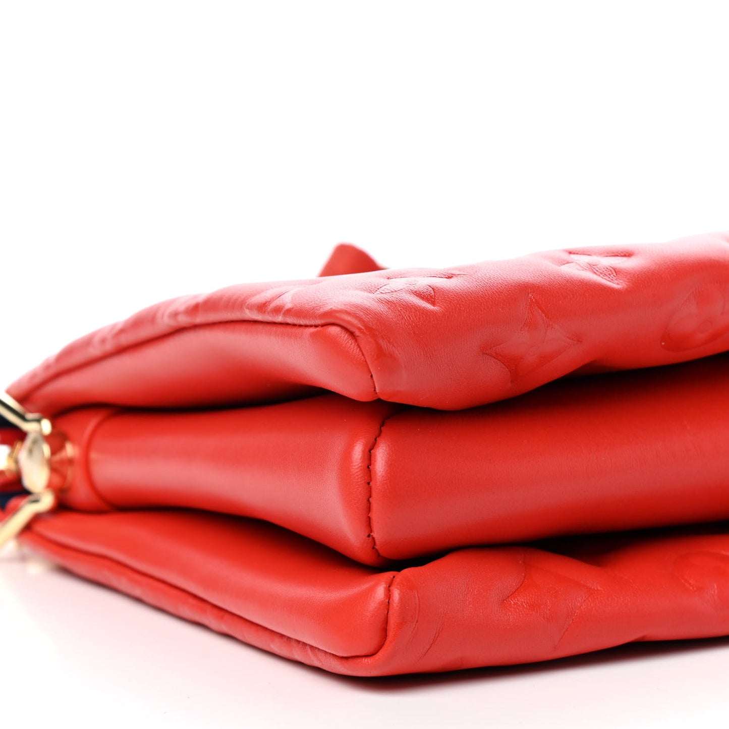 Lambskin Embossed Monogram Coussin PM Red