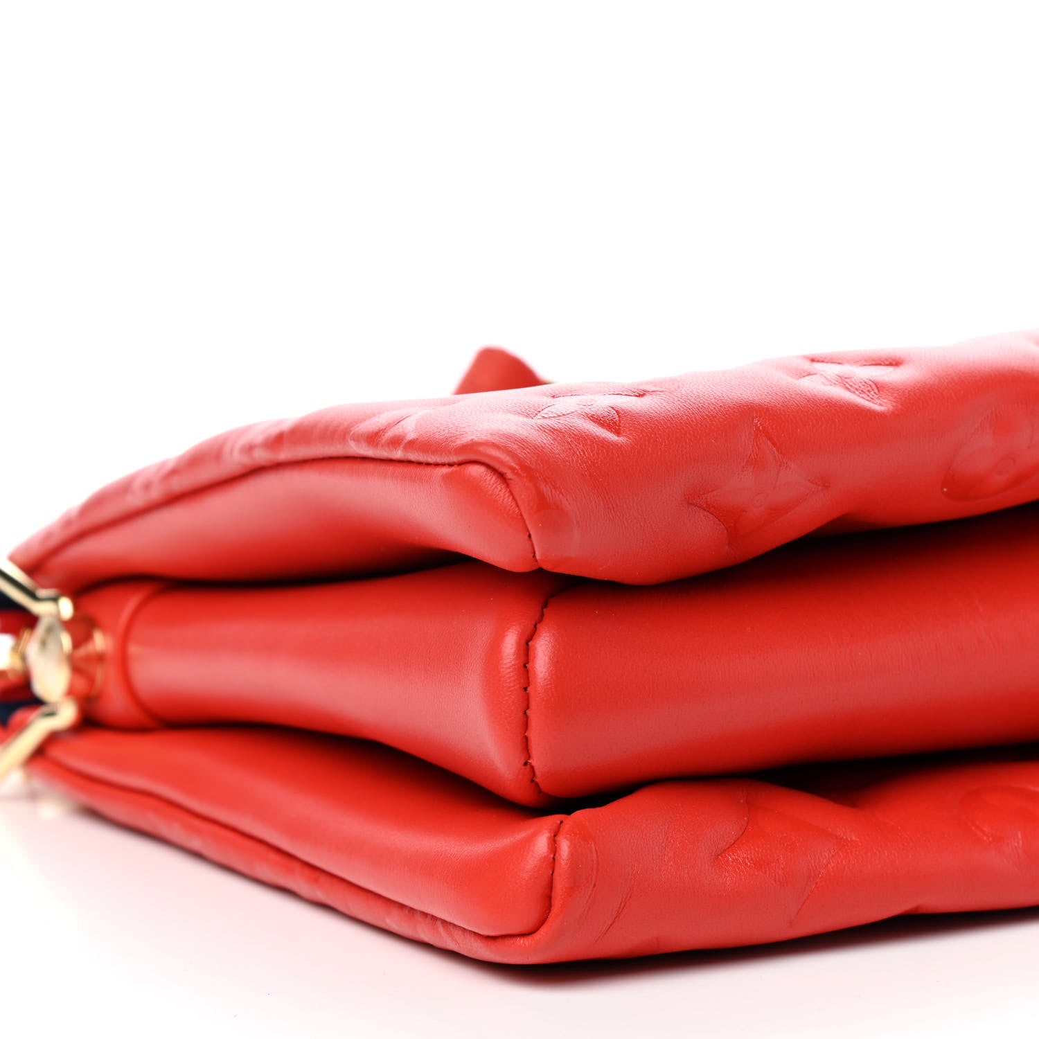 Louis Vuitton Lambskin Embossed Monogram Coussin PM Red 6 of 7