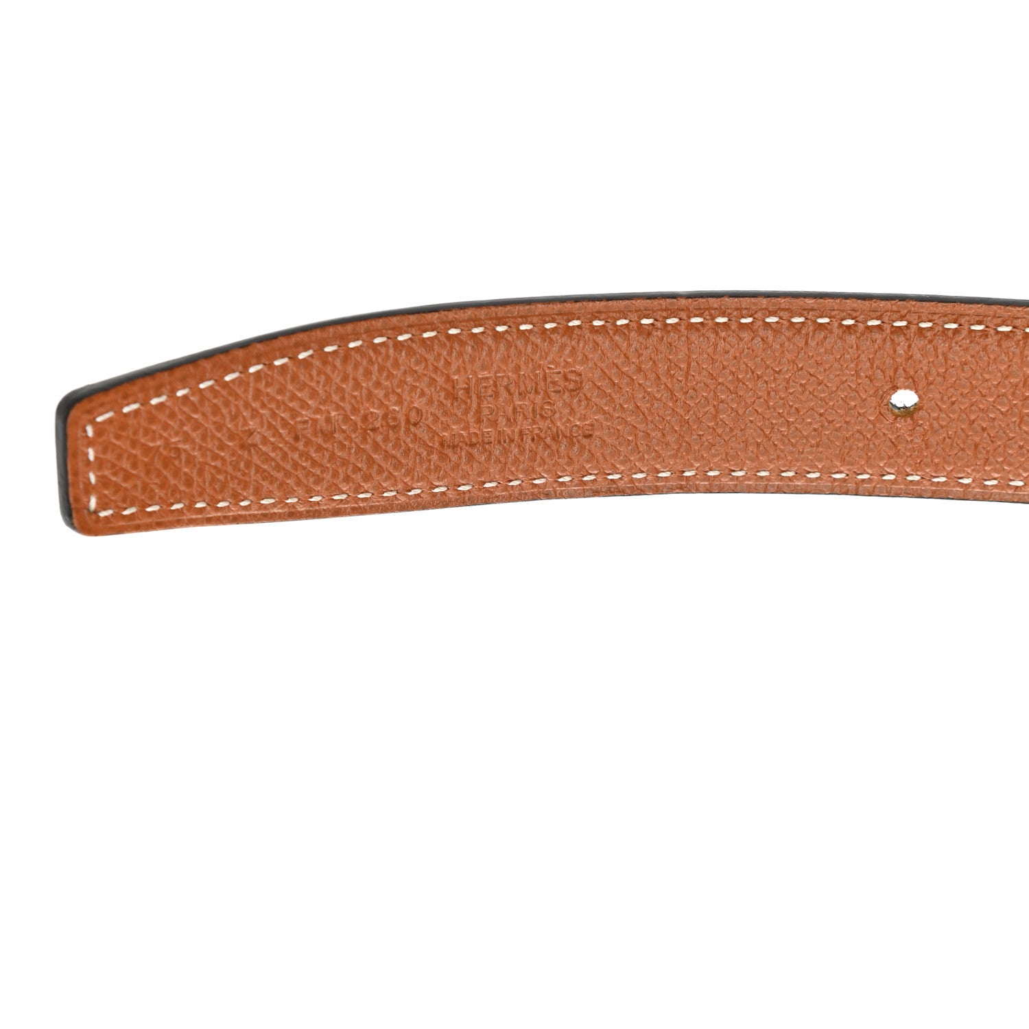 Hermes Swift Epsom 24mm Medor H Belt 75 Black Gold 5 of 7