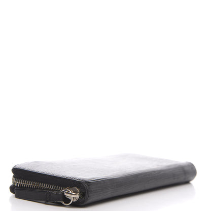 Louis Vuitton Epi Clemence Wallet Black 3 of 12