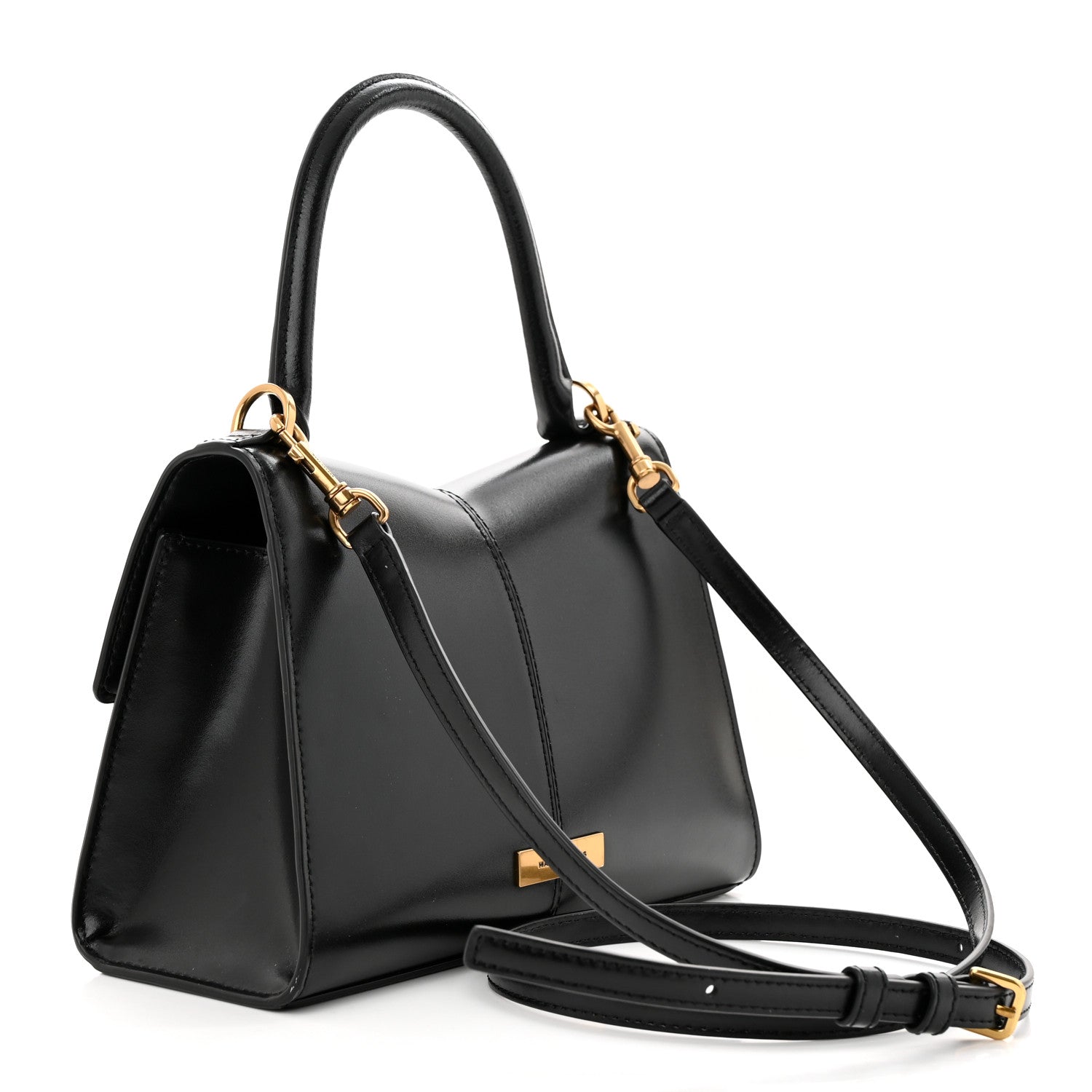 Marc Jacobs Calfskin St. Marc Shoulder Bag Black 3 of 14