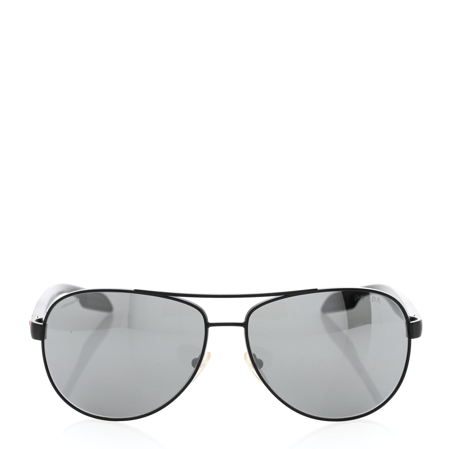 Prada Aviator Sunglasses SPS 53P Black 2 of 8