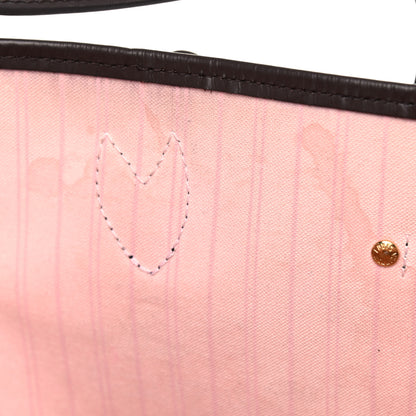 Louis Vuitton Damier Ebene Neo Neverfull MM Rose Ballerine 21 of 24