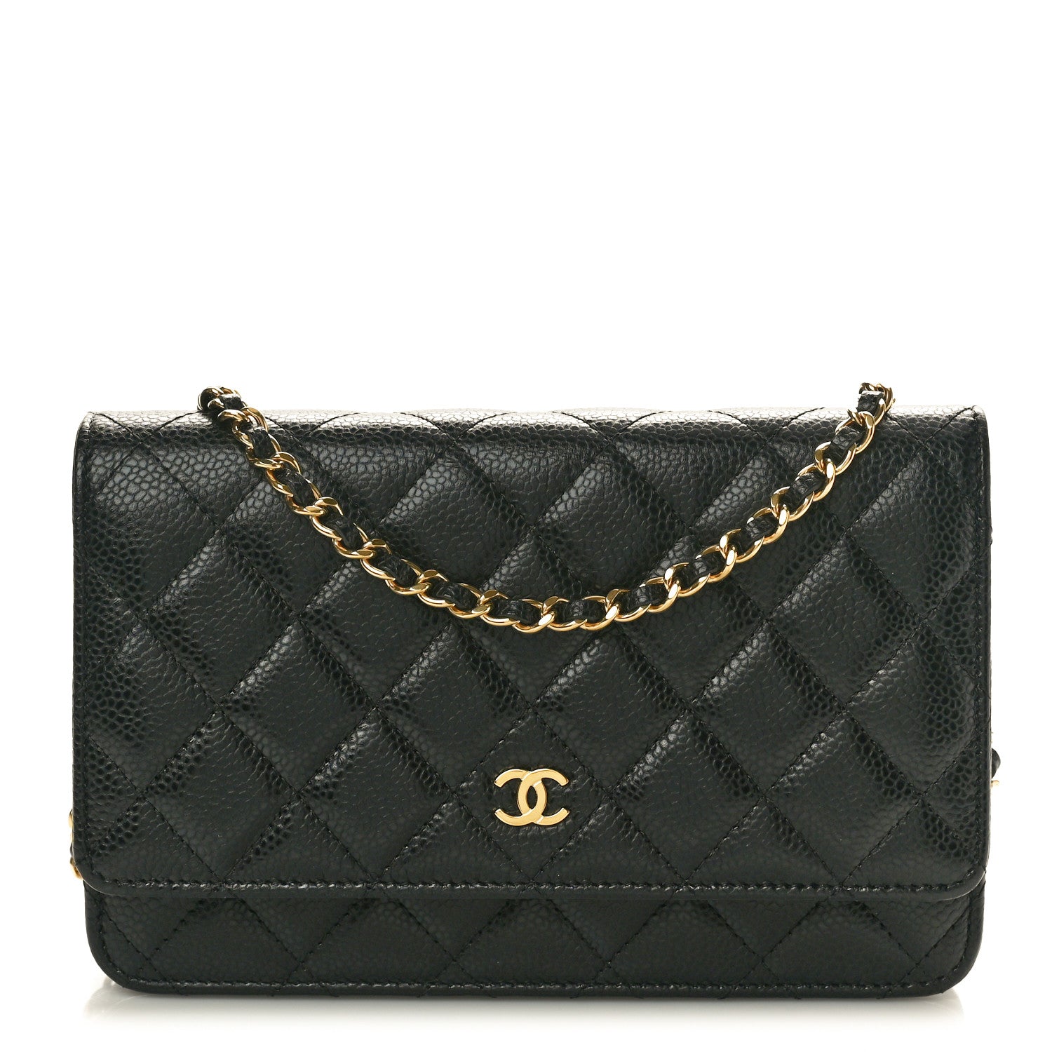 Chanel Caviar Quilted Wallet On Chain WOC Black 1 of 11
