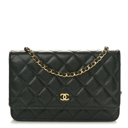 Chanel Caviar Quilted Wallet On Chain WOC Black 1 of 11