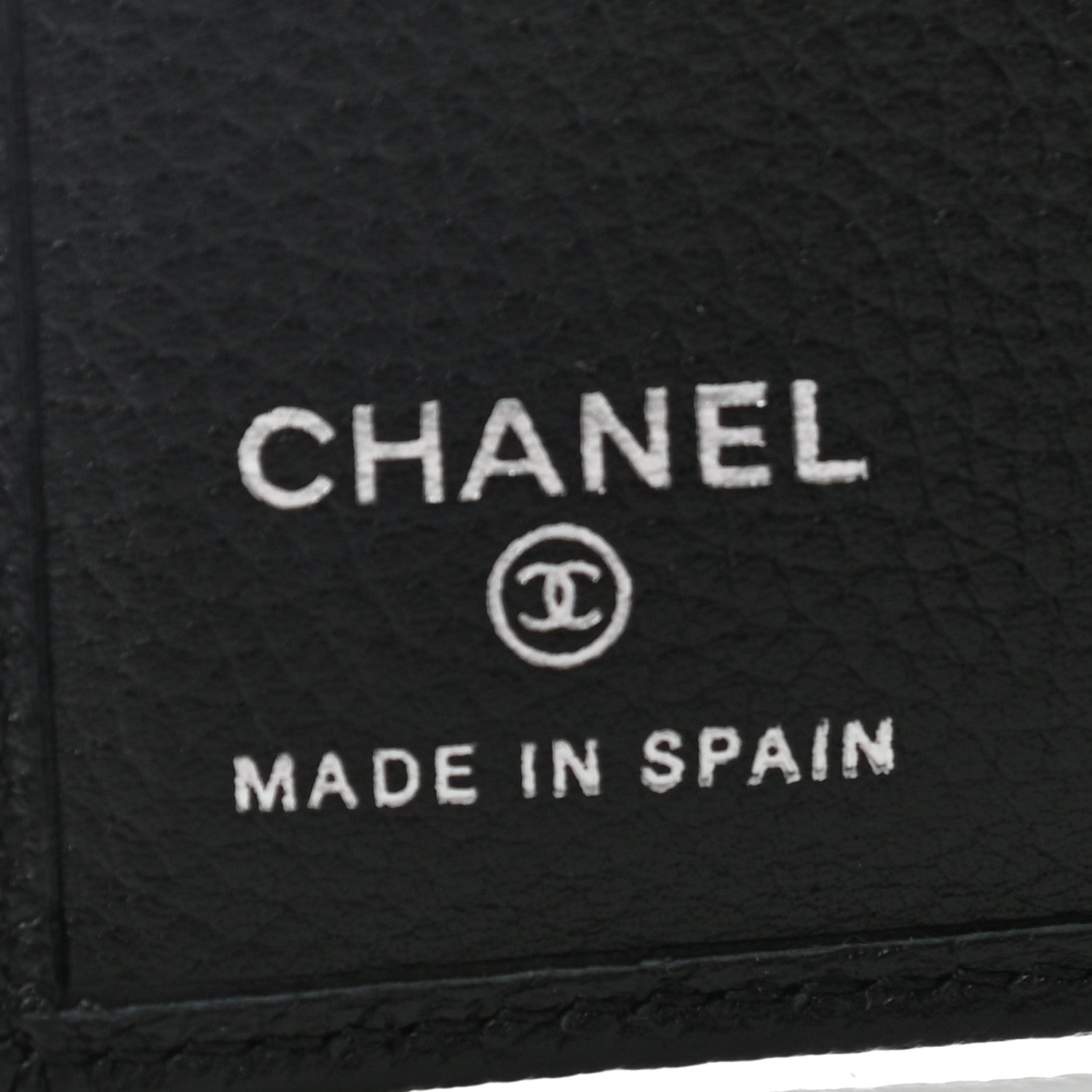 Chanel Grained Calfskin CC Card Holder Wallet Black 6 of 7