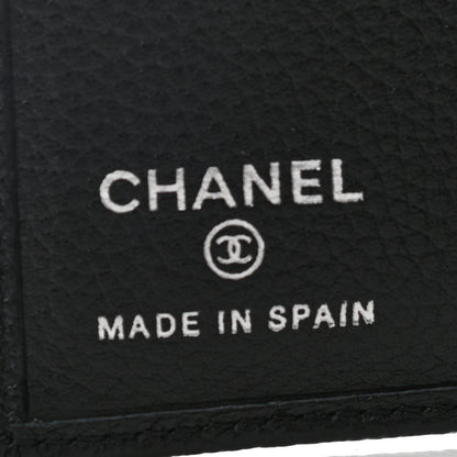 Chanel Grained Calfskin CC Card Holder Wallet Black 6 of 7