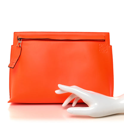 Loewe Calfskin T Pouch Orange 2 of 10