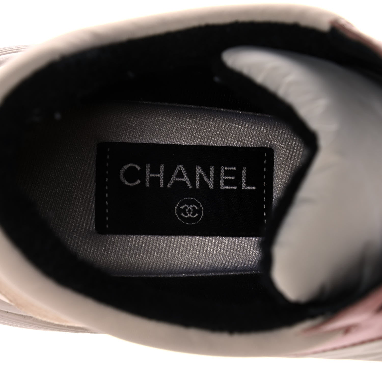 Chanel Nylon Lambskin Suede Calfskin CC Sneakers 39 Pink 7 of 11